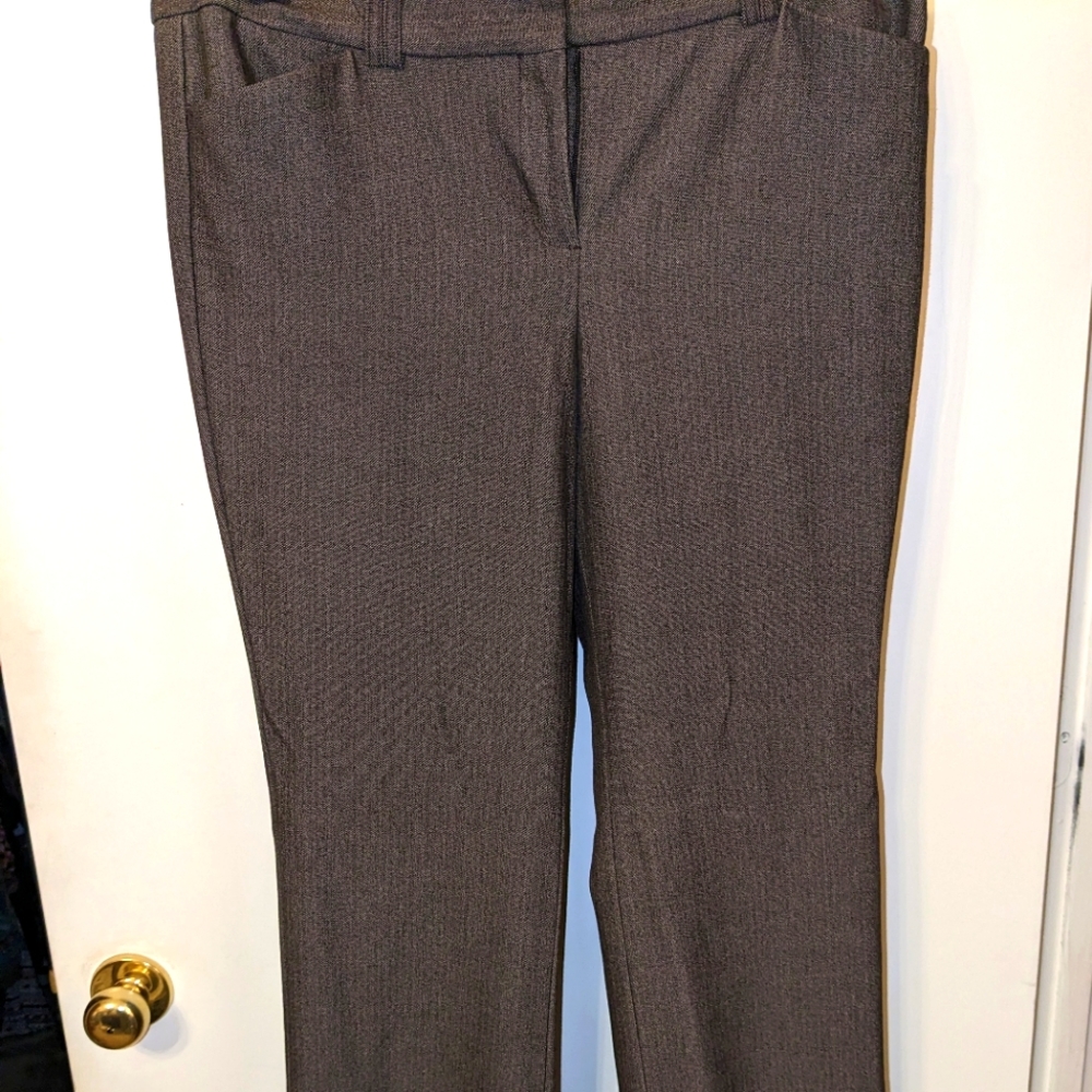 Express Editor Bootcut Pants (10R); Brown